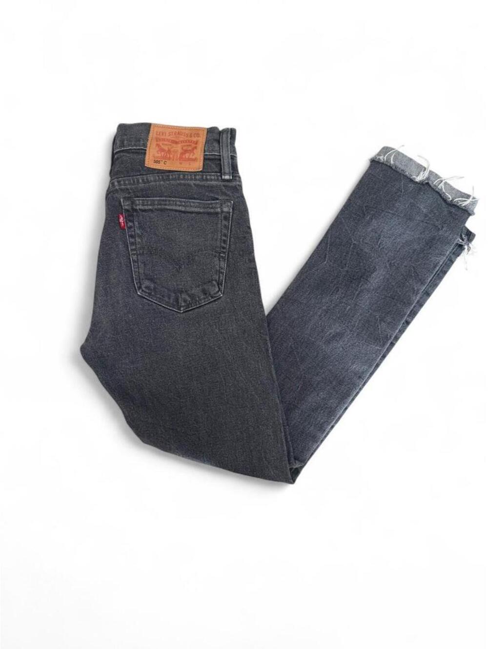 Y2K Levi’s 505C Black Raw Hem Jeans